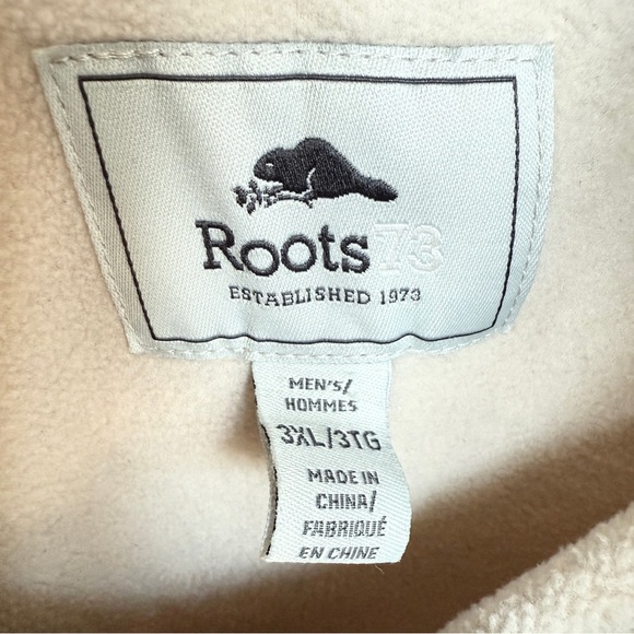 Roots 73 Men's 3XL Beige Toyota TRD Half Snap Pullover Sweater Jacket Fleece - Picture 7 of 14